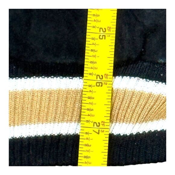 New Orleans Saints NFL Varsity Jacket Medium Black Gold Suede VTG Full Zip SEE - Picture 5 of 12